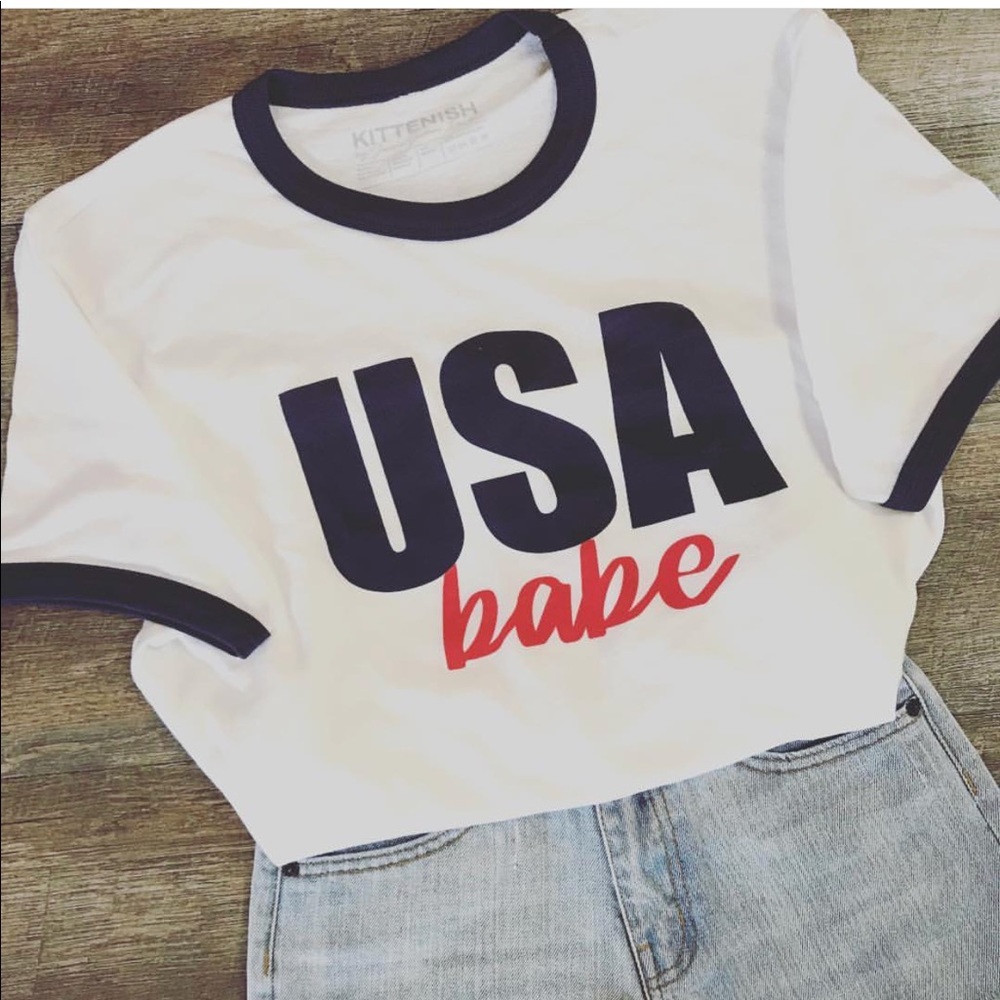 USA Babe Kittenish T-shirt Jessie James Decker